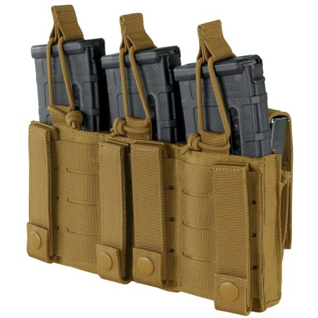 Porte-Chargeurs Triple GEN II Condor – 3x 5.56 + 3x 9mm – Coyote
