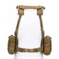 Gilet tactique chest Operator, avec poche, couleur coyote 101 Inc