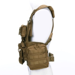 Gilet tactique chest Operator, avec poche, couleur coyote 101 Inc