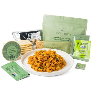 Pack Ration type militaire « Riz frit au poulet » | 1 repas complet | 355g