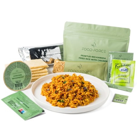 Pack Ration type militaire « Riz frit au poulet » | 1 repas complet | 355g