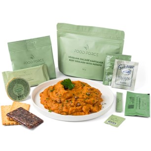 Pack Ration type militaire « Goulash de bœuf et pommes de terre » | 1 repas complet | 312g