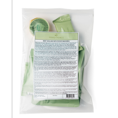 Pack Ration type militaire « Goulash de bœuf et pommes de terre » | 1 repas complet | 312g