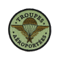 Patch Brodé Troupes Aéroportées – Basse Visibilité Ø 8 cm Patch Brodé Troupes Aéroportées – Basse Visibilité Ø 8 cm