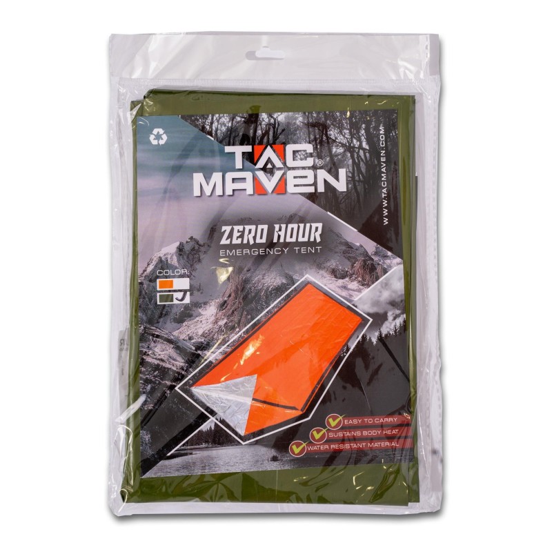 Sac de Couchage survie -urgence - vert militaire TAC MAVEN