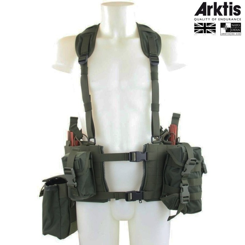 Gilet de combat Arktis V71, vert armée Gilet de combat Arktis V71, vert armée