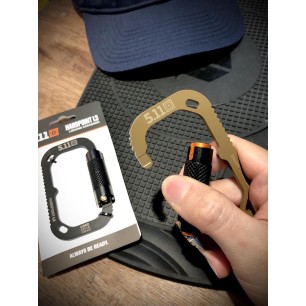 Mousqueton tactique 5.11 Hardpoint L3 Locking - noir ou coyote