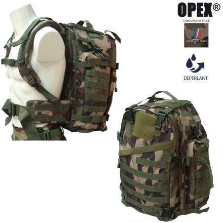 Sac à dos militaire COMBAT PACK XT OPEX, camo armée FR
