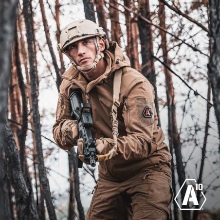 Veste Softshell A10 Militaire – Couleur Sable / Coyote