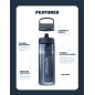 Gourde filtrante LifeStraw Go 650 ml – bleu "Mer Égée" Gourde filtrante LifeStraw Go 650 ml – bleu "Mer Égée"