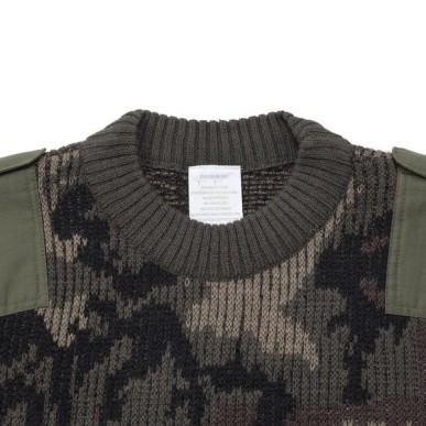 Pull camouflé Armée chilienne – 100 % laine - taille L