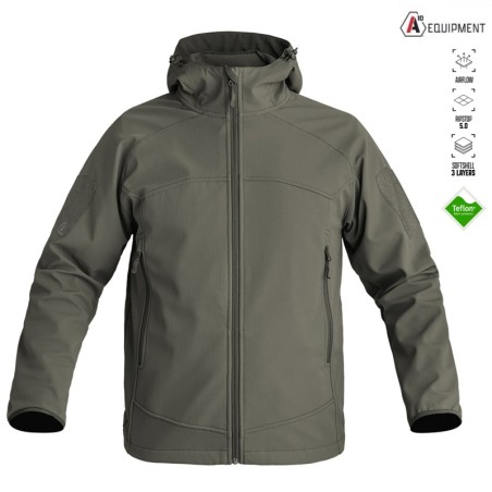 Veste Softshell INSTRUCTOR Vert Armée – A10