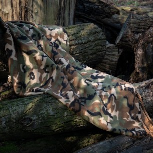 Couverture polaire de bivouac - camouflage militaire foret