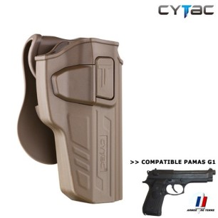Holster rigide pour Beretta 92 / PAMAS, cl : coyote, droitier