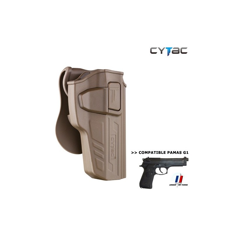 Holster rigide pour Beretta 92 / PAMAS, cl : coyote, droitier Holster rigide pour Beretta 92 / PAMAS, cl : coyote, droitier