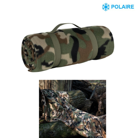 Couverture polaire de bivouac - camouflage militaire foret
