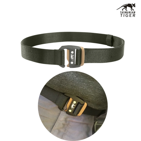 Ceinture élastique 38mm - taille unique, vert armée - Tasmanian Tiger