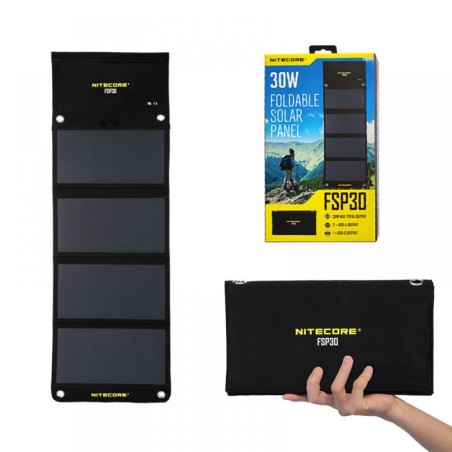 Panneau solaire portable (survie-bivouac) Nitecore FSP30 – 30W