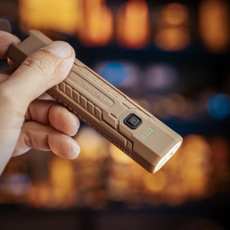 Lampe torche Nitecore EDC07 couleur : sable/désert – 1500 lumens
