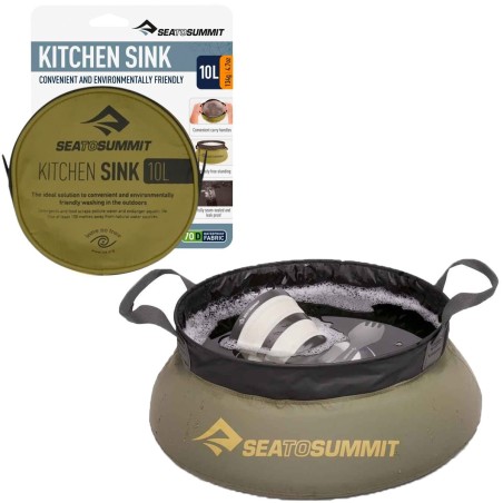Bassine pliable et legere camping/bivouac - Sea to Summit - 10 litres