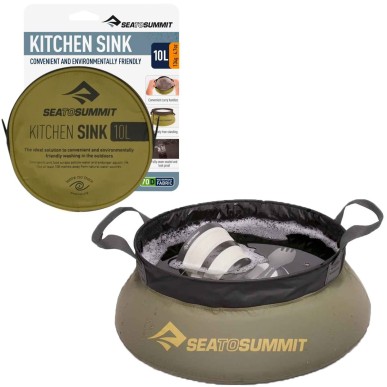 Bassine pliable et legere camping/bivouac  - Sea to Summit - 10 litres
