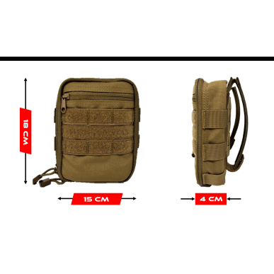 Poche Utilitaire Multifonction (sys. Molle), Condor, couleur coyote
