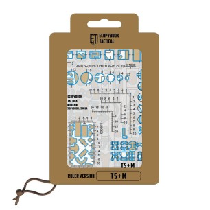 Règles topographiques militaires TZ+M A6 - Normographe OTAN (Contour bleu)