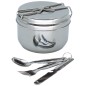 Gamelle de camping inox type armée tchèque – avec couverts