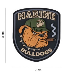 Patch 3D velcro militaire « Marine Bulldogs »