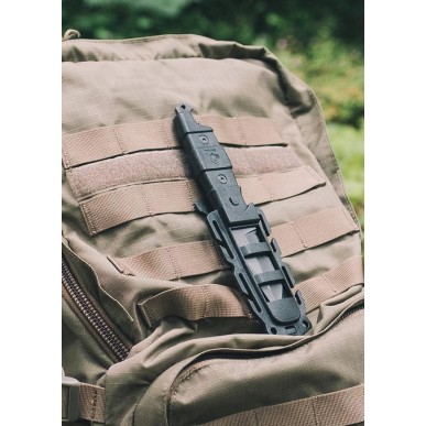 Couteau tactique, étui attache Molle, couleur : sable ou noir