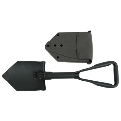 Pelle pliable robuste «type US», couleur noire