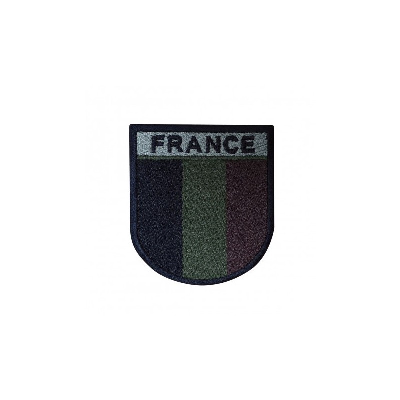Patch velcro : Écusson France basse visibilité brodé Patch velcro : Écusson France basse visibilité brodé