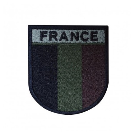 Patch velcro : Écusson France basse visibilité brodé