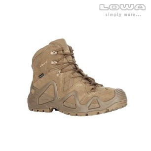 Chaussures militaires Lowa Zephyr GTX Mid TF, couleur coyote OP