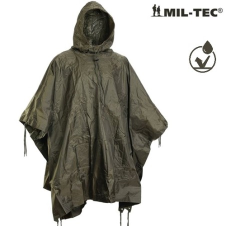 Poncho imperméable, vert armée