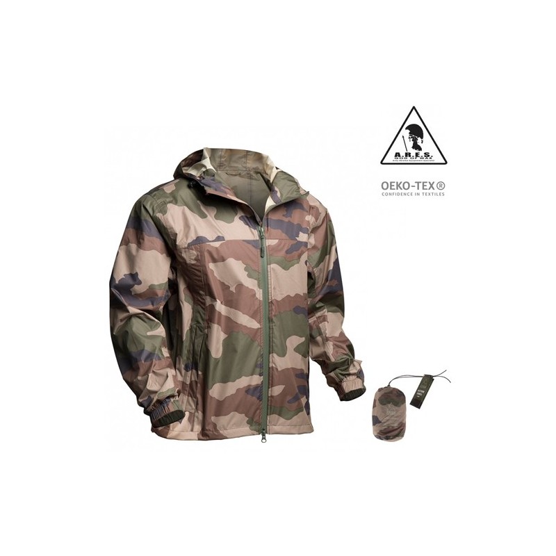 Veste de pluie, Action Shell ARES, camouflage armée française