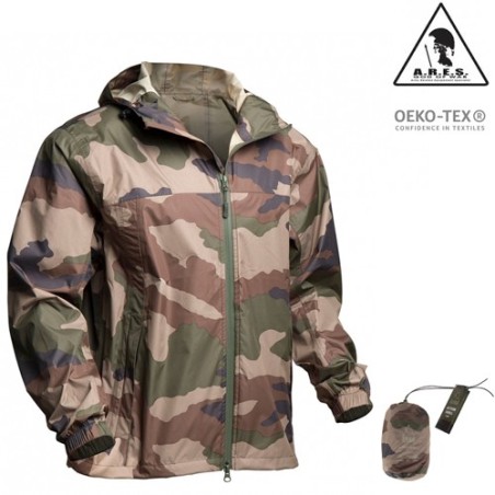 Veste de pluie, Action Shell ARES, camouflage armée française
