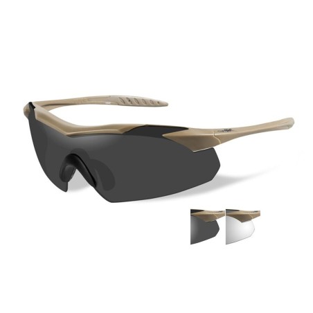 Lunettes de protection balistiques Wiley X Vapor, transparent / soleil