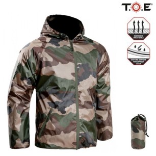Veste de pluie membranée, camouflage armée Française
