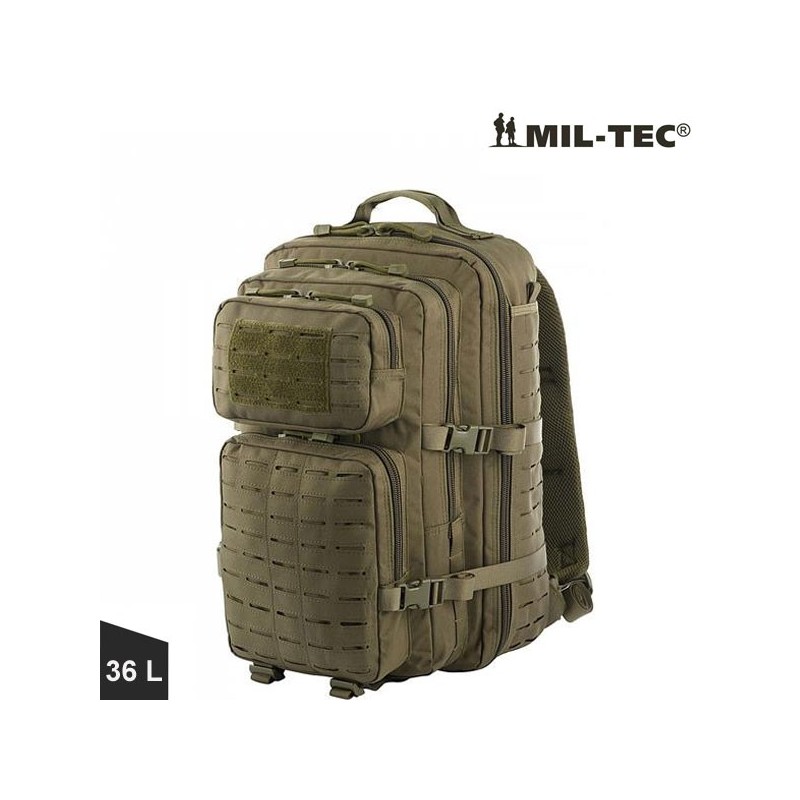 Sac à dos militaire 36 litres, Miltec, cl : vert armée Sac à dos militaire 36 litres, Miltec, cl : vert armée