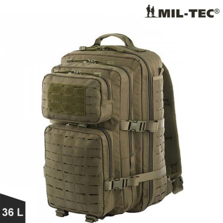 Sac à dos militaire 36 litres, Miltec, cl : vert armée