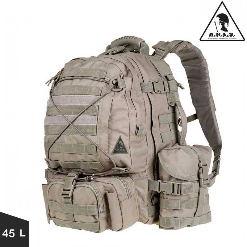 Sac a dos Cougar 45L, Ares, cl : Sable (sur-sac pluie inclus) Sac a dos Cougar 45L, Ares, cl : Sable (sur-sac pluie inclus)
