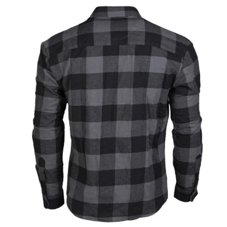 Chemise à carreaux type canadienne, GRIS/NOIR - Miltec