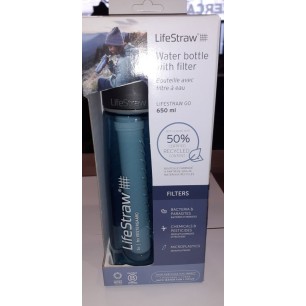 Gourde filtre à eau Lifestraw Go 2 Tritan, cl : bleu foncé