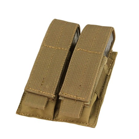Porte-chargeurs double 9mm (PAMAS, Glock17, ok), cl : coyote/sable