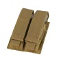 Porte-chargeurs double 9mm (PAMAS, Glock17, ok), cl : coyote Porte-chargeurs double 9mm (PAMAS, Glock17, ok), cl : coyote