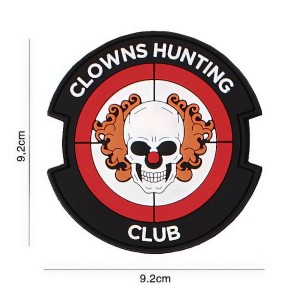 Patch / écusson velcro méchant clown "Clowns Hunting Club"