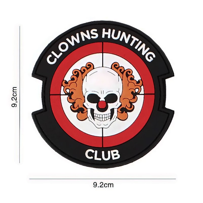Patch velcro méchant clown "Clowns Hunting Club" Patch velcro méchant clown "Clowns Hunting Club"