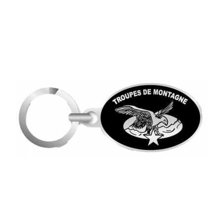 Porte-Clés métalique, Troupes de Montagne / Chasseurs Alpins