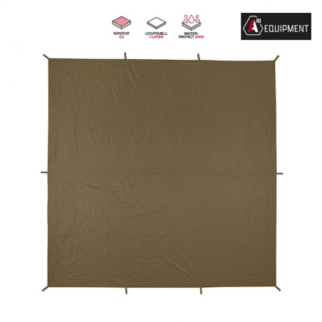 Bâche Terrain couleur unie Vert Olive, 3 x 3 m